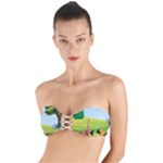 Mother And Daughter Y Twist Bandeau Bikini Top