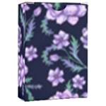 Elegant purple pink peonies in dark blue background Playing Cards Single Design (Rectangle) with Custom Box