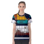 Abstract Statistics Rectangles Classification Women s Cotton Tee