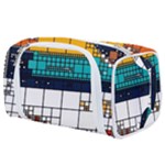 Abstract Statistics Rectangles Classification Toiletries Pouch