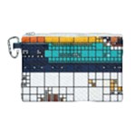 Abstract Statistics Rectangles Classification Canvas Cosmetic Bag (Large)