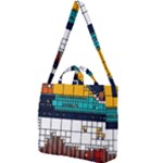 Abstract Statistics Rectangles Classification Square Shoulder Tote Bag