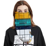 Abstract Statistics Rectangles Classification Face Covering Bandana (Triangle)