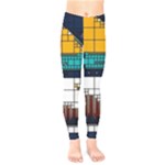 Abstract Statistics Rectangles Classification Kids  Classic Winter Leggings