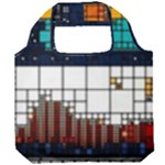 Abstract Statistics Rectangles Classification Foldable Grocery Recycle Bag