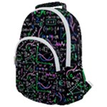 Math-linear-mathematics-education-circle-background Rounded Multi Pocket Backpack