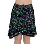 Math-linear-mathematics-education-circle-background Chiffon Wrap Front Skirt