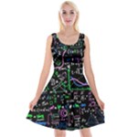 Math-linear-mathematics-education-circle-background Reversible Velvet Sleeveless Dress