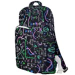 Math-linear-mathematics-education-circle-background Double Compartment Backpack