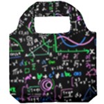 Math-linear-mathematics-education-circle-background Foldable Grocery Recycle Bag