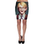 Schooboy With Glasses Bodycon Skirt