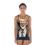 Schooboy With Glasses Sport Tank Top 