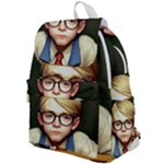 Schooboy With Glasses 2 Top Flap Backpack
