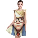 Schooboy With Glasses 2 Tie Up Tunic Dress