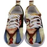 Schooboy With Glasses 2 Kids Athletic Shoes