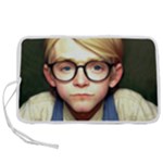 Schooboy With Glasses 2 Pen Storage Case (L)