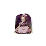 Cute Adorable Victorian Gothic Girl 17 Drawstring Pouch (XS)