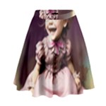 Cute Adorable Victorian Gothic Girl 17 High Waist Skirt