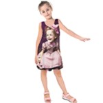 Cute Adorable Victorian Gothic Girl 17 Kids  Sleeveless Dress