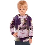 Cute Adorable Victorian Gothic Girl 17 Kids  Hooded Pullover