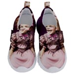 Cute Adorable Victorian Gothic Girl 17 Kids  Velcro No Lace Shoes