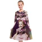 Cute Adorable Victorian Gothic Girl 17 Kids  Midi Sailor Dress