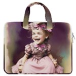 Cute Adorable Victorian Gothic Girl 17 MacBook Pro 16  Double Pocket Laptop Bag 