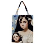 Victorian Girl With Long Black Hair And Doll Classic Tote Bag