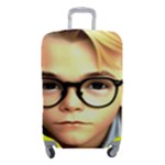 Schooboy With Glasses 4 Luggage Cover (Small)