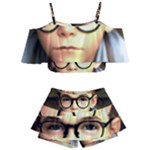Schooboy With Glasses 4 Kids  Off Shoulder Skirt Bikini