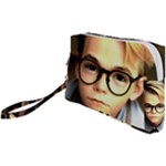 Schooboy With Glasses 4 Wristlet Pouch Bag (Small)