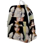 Victorian Girl With Long Black Hair 2 Top Flap Backpack