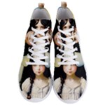 Victorian Girl With Long Black Hair 2 Men s Lightweight High Top Sneakers