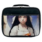 Victorian Girl With Long Black Hair Lunch Bag