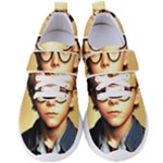 Schooboy With Glasses 5 Women s Velcro Strap Shoes