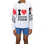 I love south food Kids  Long Sleeve Swimwear