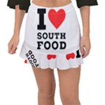 I love south food Fishtail Mini Chiffon Skirt