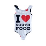 I love south food Kids  Frill Swimsuit