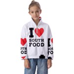 I love south food Kids  Half Zip Hoodie