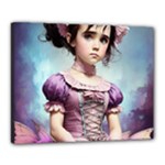 Cute Adorable Victorian Gothic Girl 18 Canvas 20  x 16  (Stretched)