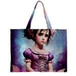 Cute Adorable Victorian Gothic Girl 18 Zipper Mini Tote Bag
