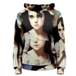 Victorian Girl And A Daisy Women s Pullover Hoodie