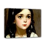 Victorian Girl With Long Black Hair 7 Deluxe Canvas 14  x 11  (Stretched)