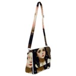 Victorian Girl With Long Black Hair 7 Shoulder Bag with Back Zipper
