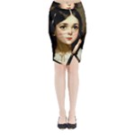 Victorian Girl With Long Black Hair 7 Midi Wrap Pencil Skirt