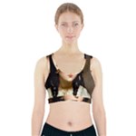 Victorian Girl With Long Black Hair 7 Sports Bra With Pocket