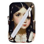 Victorian Girl With Long Black Hair 7 Belt Pouch Bag (Small)