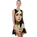 Victorian Girl With Long Black Hair 7 Frill Swing Dress