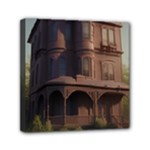Victorian House In The Lake By The Woods Mini Canvas 6  x 6  (Stretched)