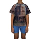 Victorian House In The Lake By The Woods Kids  Short Sleeve Swimwear